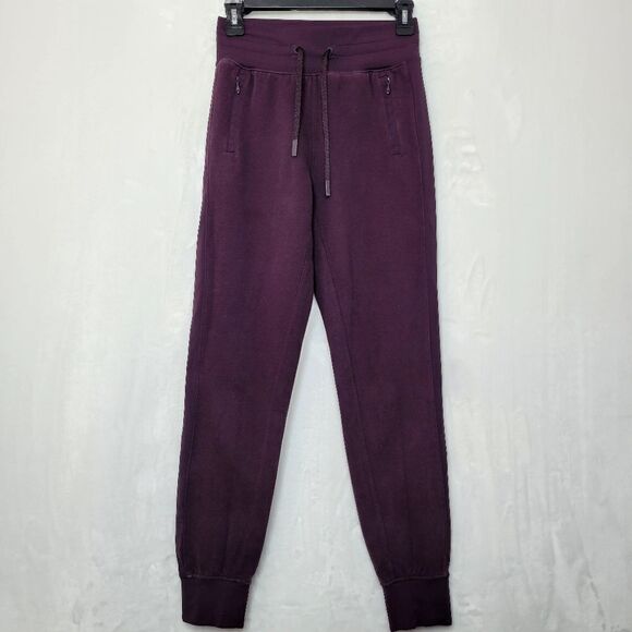 Lululemon Get Going Black Cherry Joggers Size 2 - Picture 1 of 9
